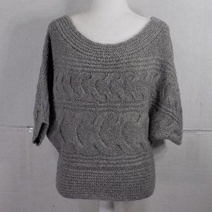 Gray Cable Knit Women's Sweater